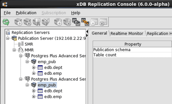 Selecting a primary node publication for an on demand snapshot