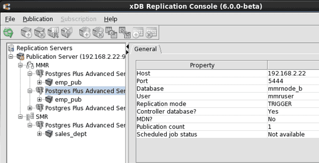 Controller database indicated by Yes in the Property window